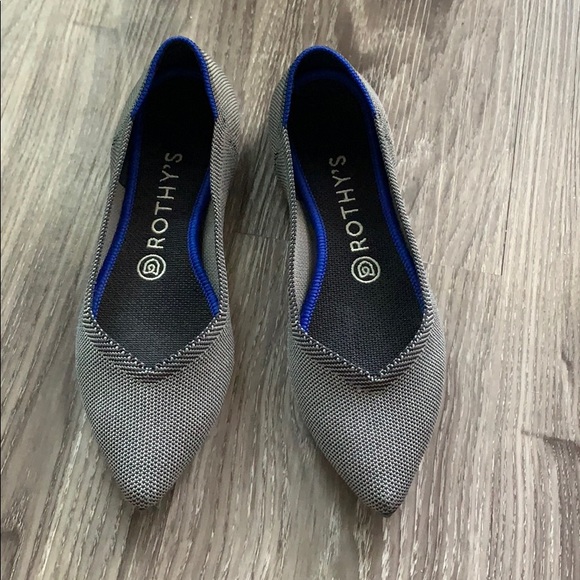 Grey Pointed Toe Rothys - Picture 2 of 6